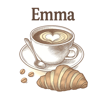 Kitchen poster personalised coffee design - TenStickers