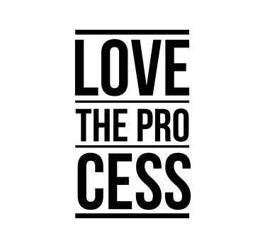 Love the process office poster - TenStickers