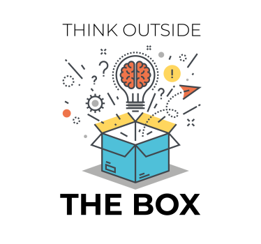 Think outside the box office poster - TenStickers