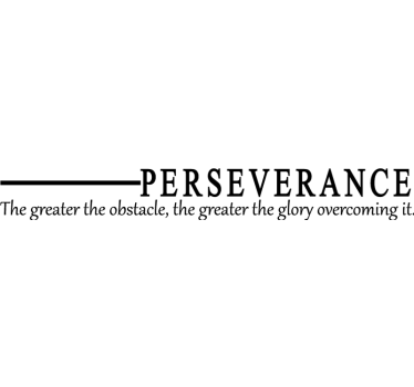 Perseverance office poster - TenStickers