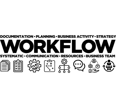 Office poster for streamlined workflow - TenStickers