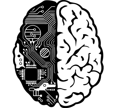 Office poster technical brain - TenStickers