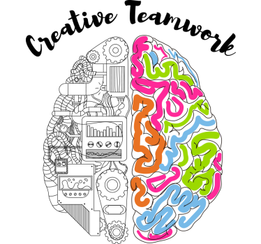 Office poster creative teamwork mindset - TenStickers
