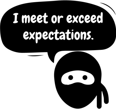 Office poster that meets or exceeds expectations - TenStickers