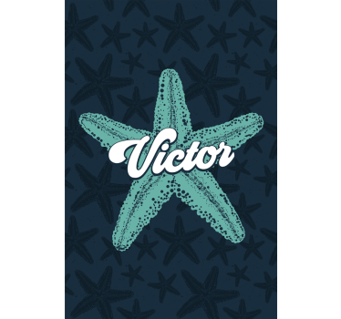 Poster for teenager personalized starfish print - TenStickers
