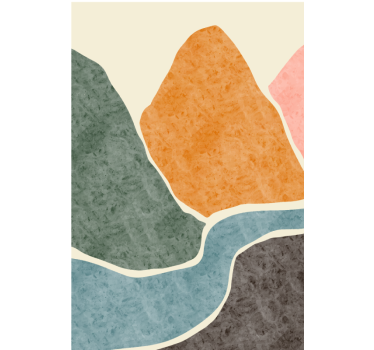 Living room poster abstract modern painting - TenStickers