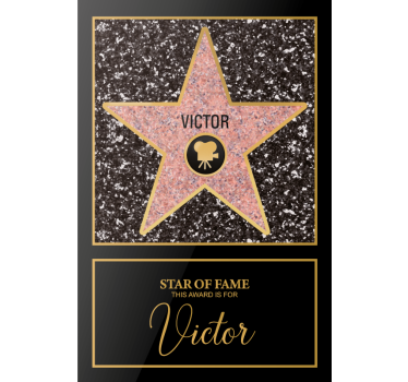 Living room poster custom star of fame - TenStickers