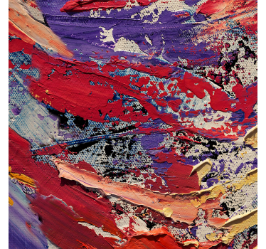 Living room poster splash of color painting - TenStickers