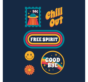 70's fun and chill living room poster - TenStickers