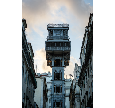 Living room poster of the lisbon elevator - TenStickers