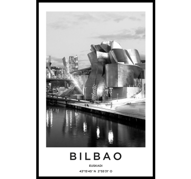 Living room poster bilbao photography - TenStickers