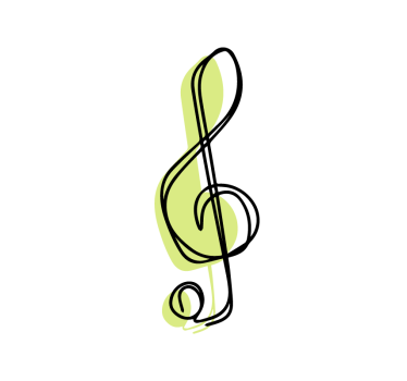 Living room poster minimalist music note design - TenStickers