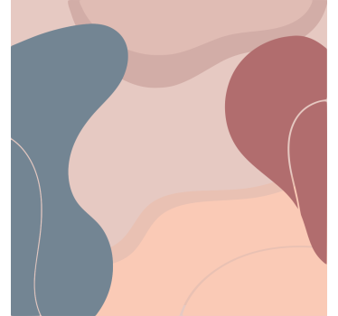 Living room poster in soft wall art colors - TenStickers