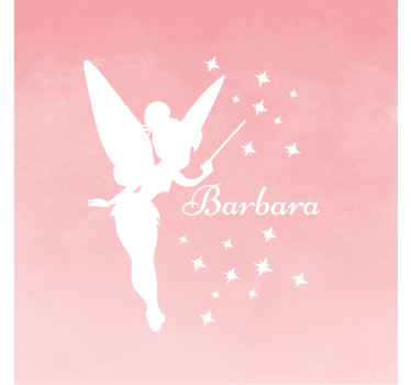 Nursery poster personalised fairy - TenStickers