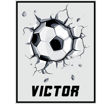 Nursery poster with breaking ball design - TenStickers