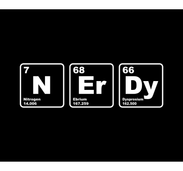 Video game poster of chemical element symbols - TenStickers
