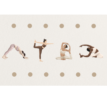 Quote poster yoga poses sequence - TenStickers