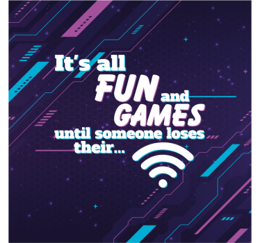 Poster for teenager funny wifi joke - TenStickers