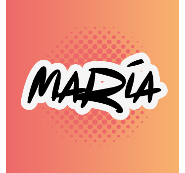 Poster for teenager personalized name art - TenStickers
