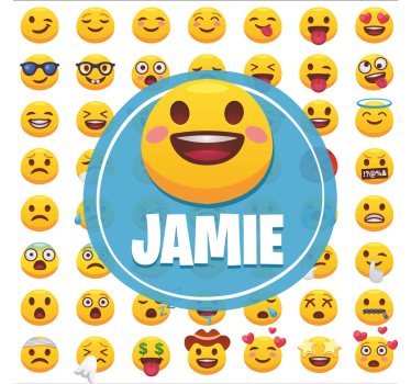 Poster for teenager emoji expressions collection - TenStickers