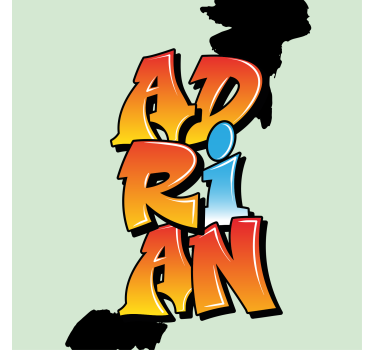 Poster for teenager colorful name art - TenStickers