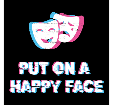 Poster for teenager happy face expression - TenStickers