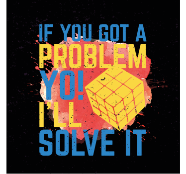 Rubik's cube quote poster for teenager - TenStickers