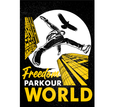 Sports poster world of parkour - TenStickers