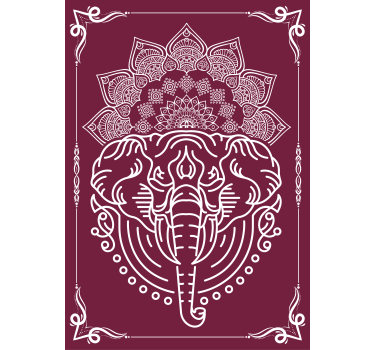 Elephant mandala poster - TenStickers