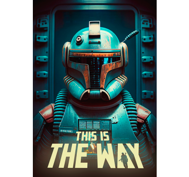 80s bounty hunter movie poster for wall - TenStickers
