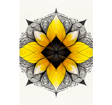 Floral Mandala posters zen - TenStickers