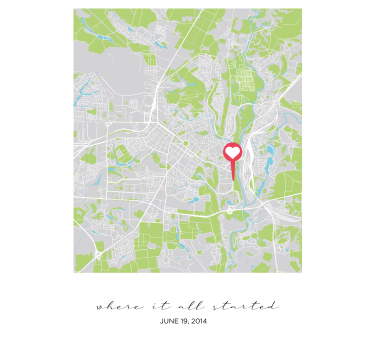 Where it all started personalise poster - TenStickers