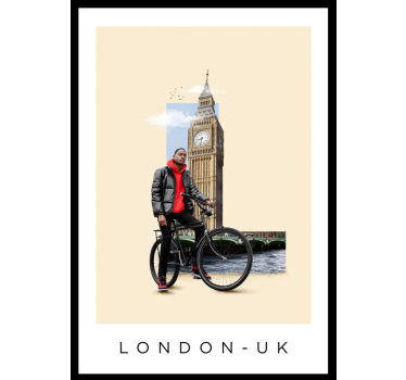 London Collage living room poster - TenStickers