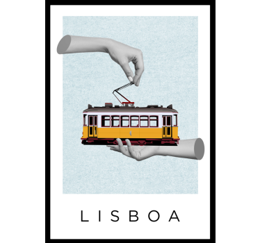 Lisbon Collage living room poster - TenStickers