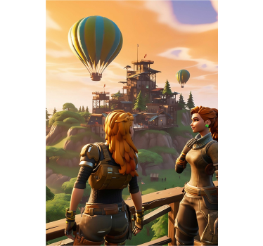 Adventure girl soldiers design teenager's room wall poster - TenStickers