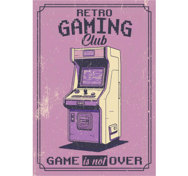Retro style gaming club teenager's room wall poster - TenStickers
