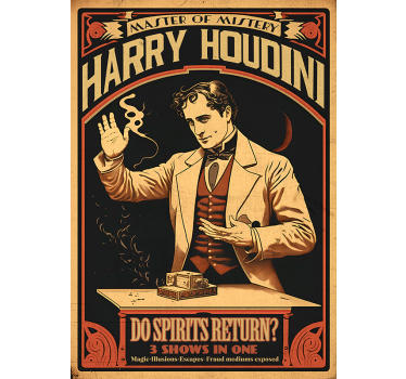 Houdini vintage poster - TenStickers