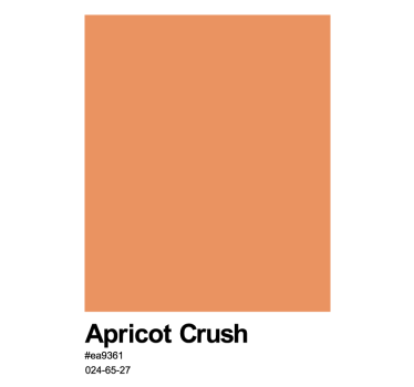 Apricot crush monocolor design wall art poster - TenStickers