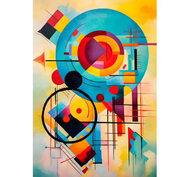 Abstract expressionism art design wall art poster - TenStickers