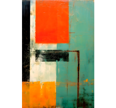 Expressionist art multicolor design wall art poster - TenStickers