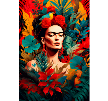 Mexican design self portrait wall art poster - TenStickers