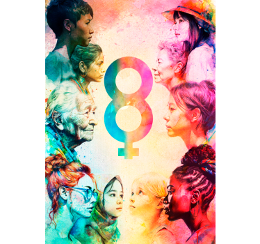 Women's day wall poster - TenStickers