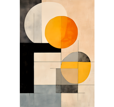 Geometric shapes abstract poster - TenStickers