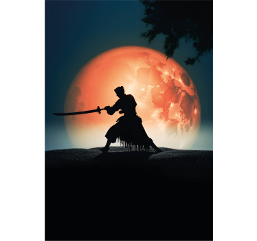 Samurai Silhouette Teen Poster - TenStickers