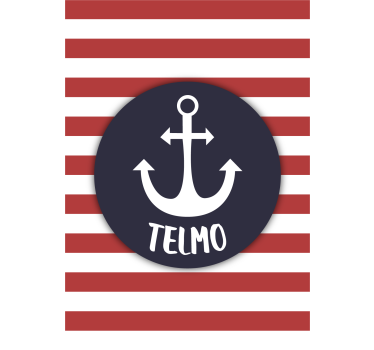 Sailor Anchor Poster For Teenager Custom Name - TenStickers