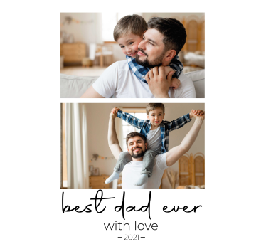 Best Dad Ever Wall Poster Decor For Living Room - TenStickers