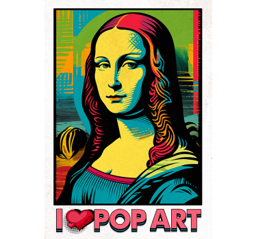 colorful Gioconda pop art poster - TenStickers