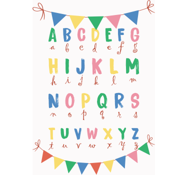 Capital and low alphabet nursery poster - TenStickers