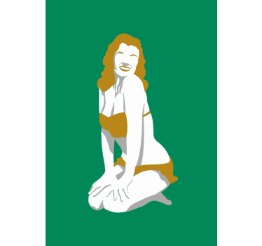 50s movie star pin-up poster - TenStickers