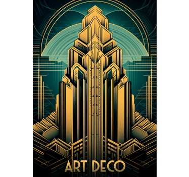Art deco tower Art Déco poster - TenStickers